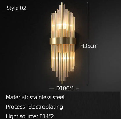 Stainless steel wall light