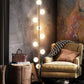 Glass ball floor lamp