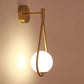 Golden ball wall light