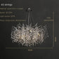 Crystal chrome chandelier