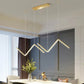 Modern gold/black pendent light