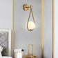 Golden ball wall light