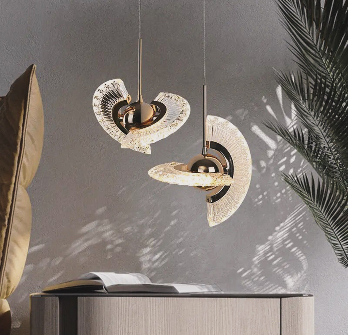 Modern pendent light