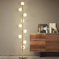 Glass ball floor lamp