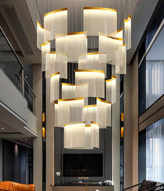 Modern luxury gold chandelier